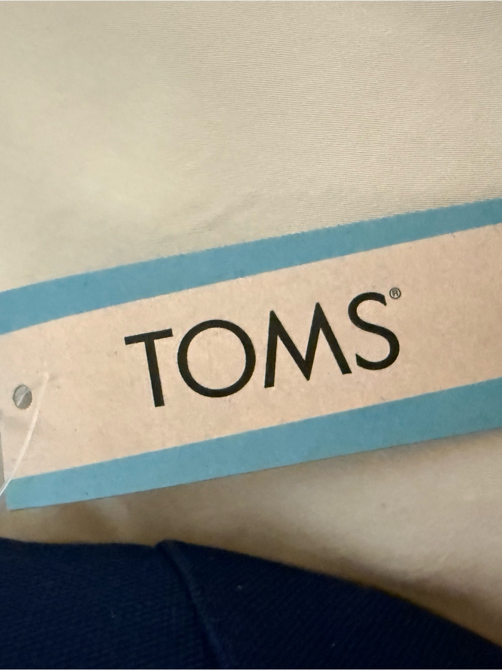 TOMS Alpargata Women’s Navy Canvas Slip On Shoes Size 9.5 - Picture 6 of 10